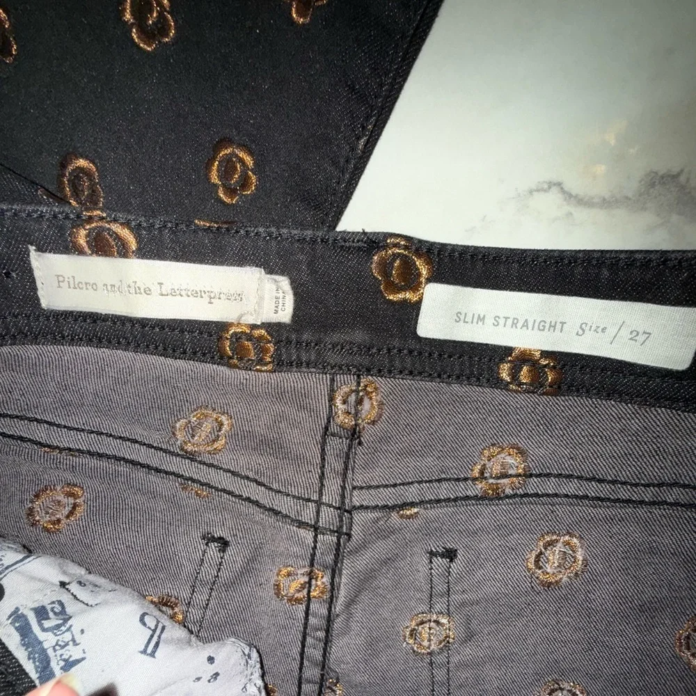 Anthropologie Pilcro and the Letterpress Slim Straight Jeans – Size 27 - Picture 9 of 10